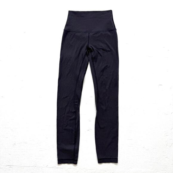 Lululemon Align Pant II 25” Navy High Rise Leggings, Size 2 - Picture 1 of 5